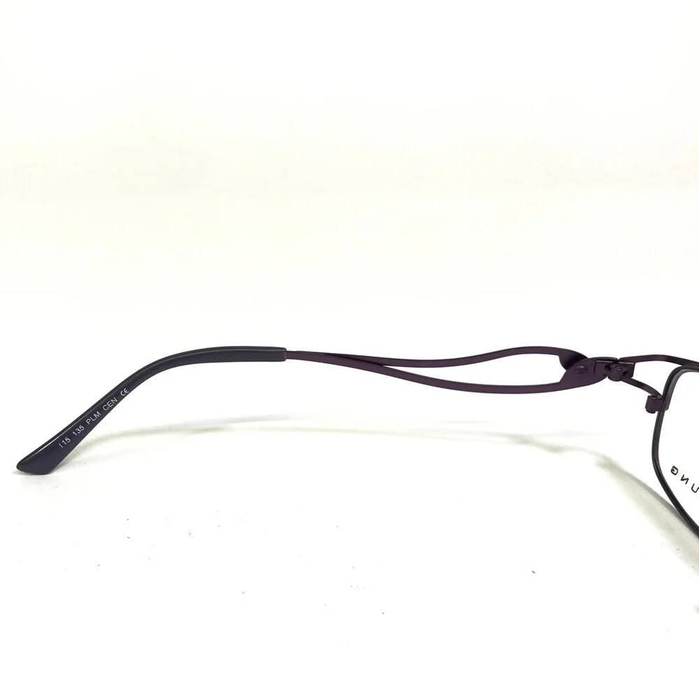 Alfred Sung Eyeglasses Frames AS4995 PLM CEN Purple Plum Wavy Arms 49-17-135